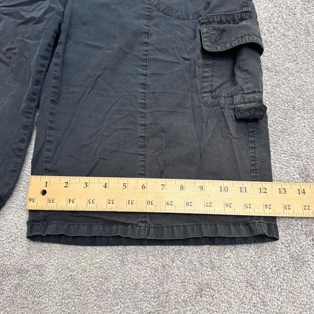 Zerres Outdoor Cargo Shorts Mens 48 Normal Faded Black Cotton Casual Camping